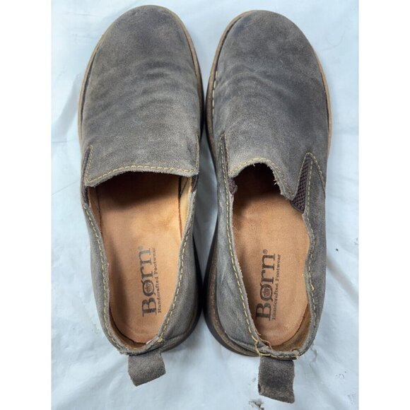 Børn Bryson Taupe Avola Distressed Leather Slip On Loafer Men's Size 9.5 - Picture 11 of 12